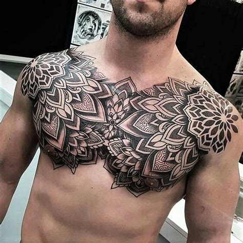 tatuajes en el pecho para hombre|68 Tatuajes en el pecho: Galería de diseños